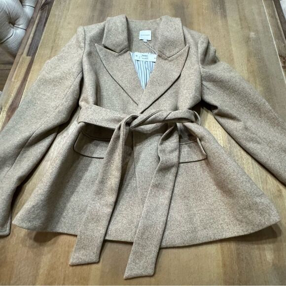 Favorite Daughter Adrienne Belted Jacket Tan Large - Picture 15 of 15